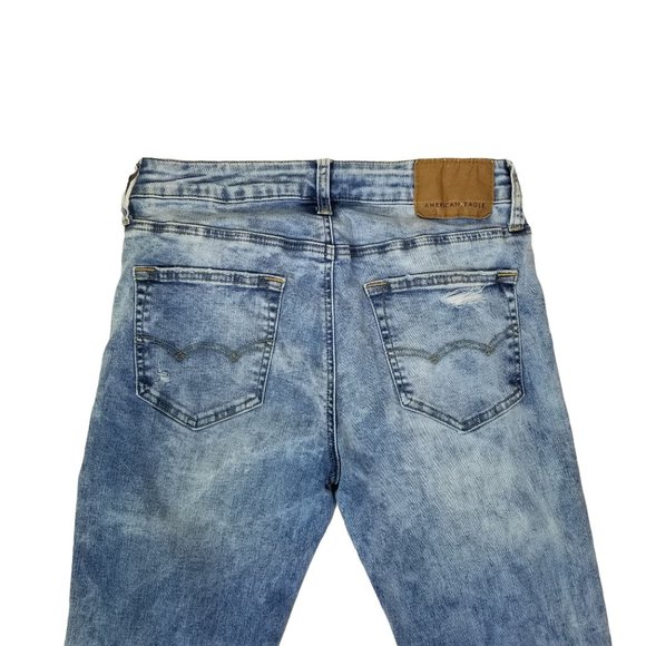 American Eagle Next Level Flex Distressed Skinny Jeans Size 30x33 - Picture 6 of 8